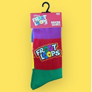 Froot Loops Men's Colorful Crew Socks